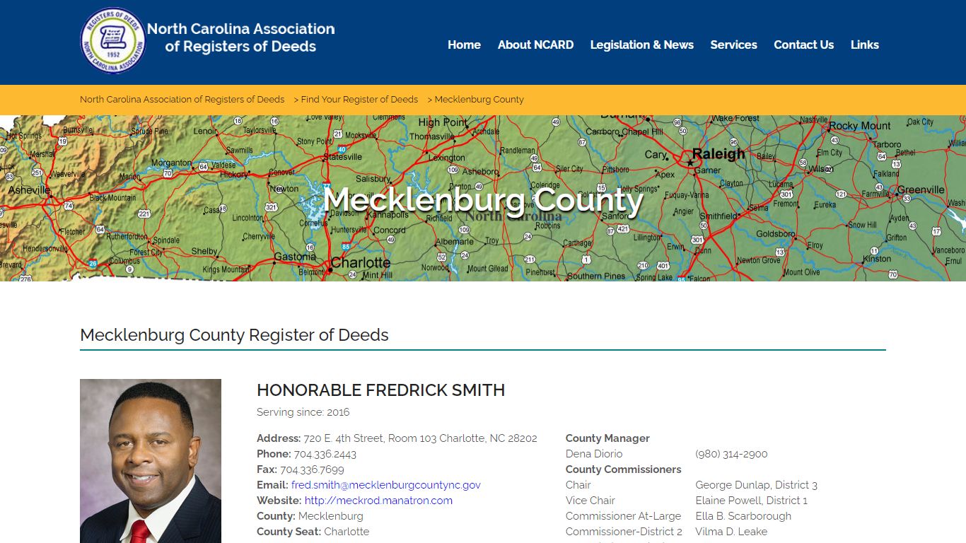 Mecklenburg County – North Carolina Association of Registers of Deeds